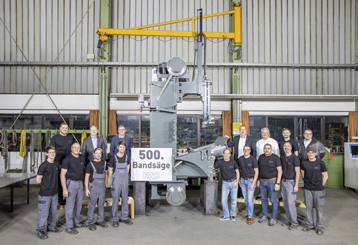 500th bandsaw made by EWD comes to Nordrach