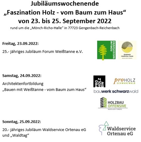 Veranstaltung des Forum Weißtanne vom 23.09.2022 – 25.09.2022